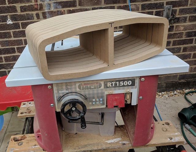 Rough cut MDF slices